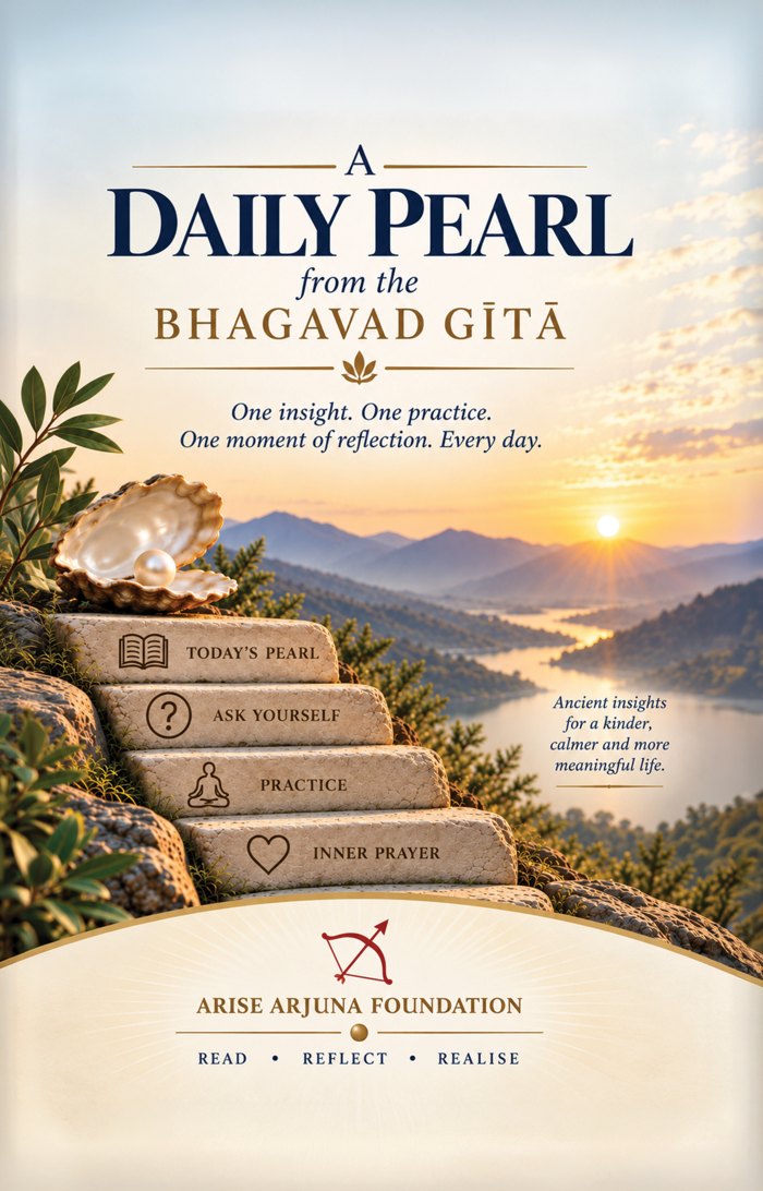 Cover of A Daily Pearl from the Bhagavad Gītā, Arise Arjuna Foundation